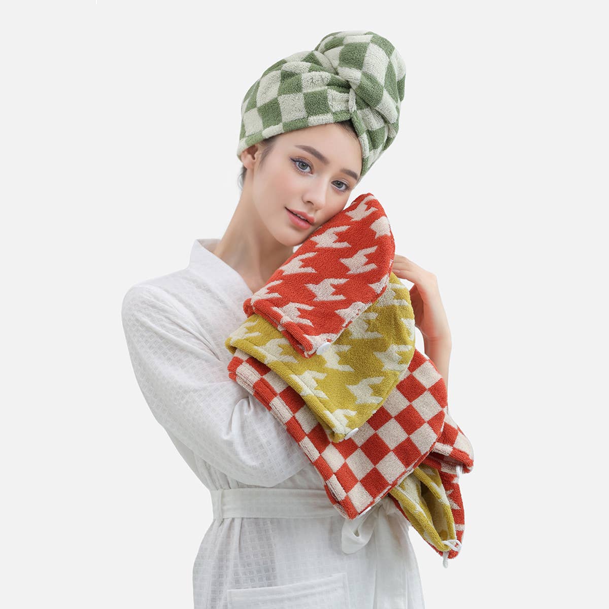 CWMM8337_NEW THICK ABSORBENT DRY HAIR SHOWER CAP