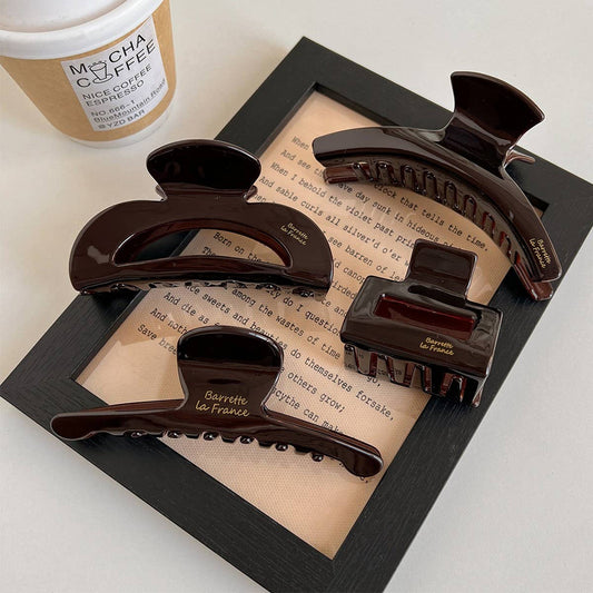 Maillard Brown Claw Clip ? Vintage Fall Hairpin