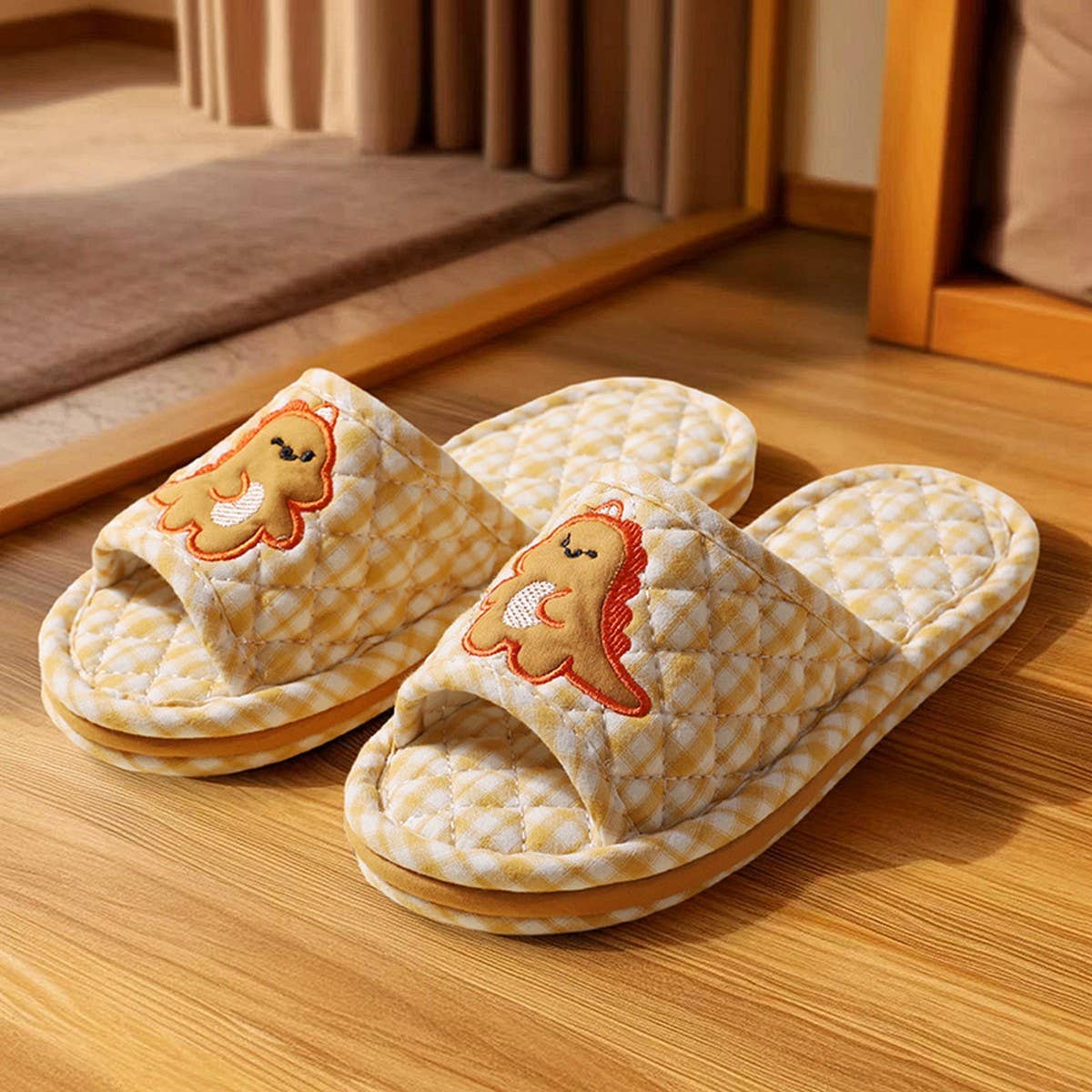 Thick Cotton Couple Slippers with Non-Slip Sole