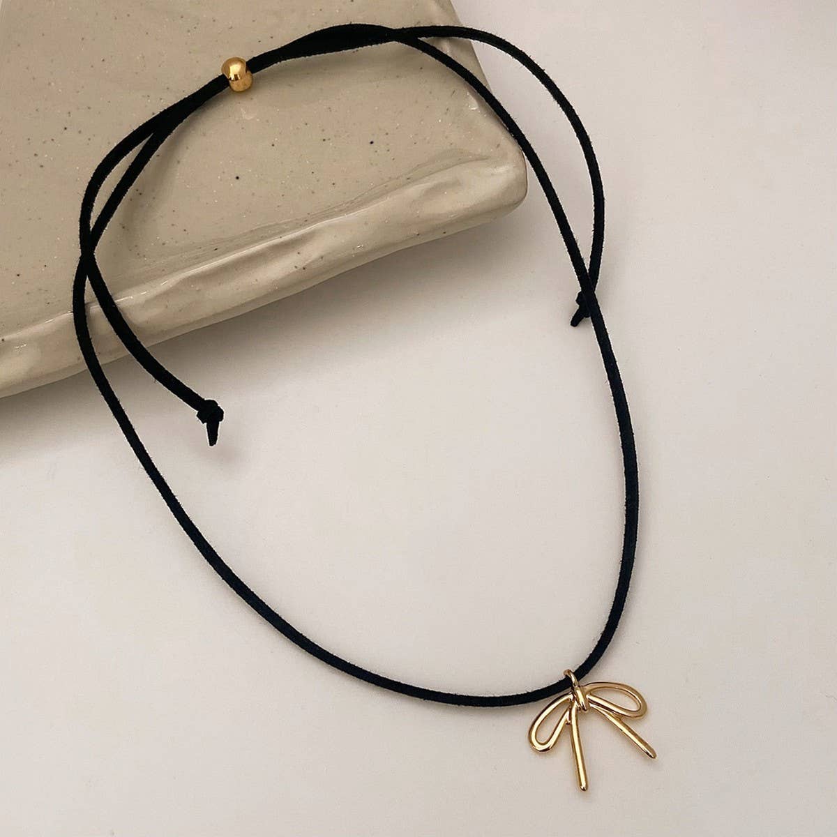 SWEET AND CUTE BOW DRAWSTRING NECKLACE FOR WOMEN