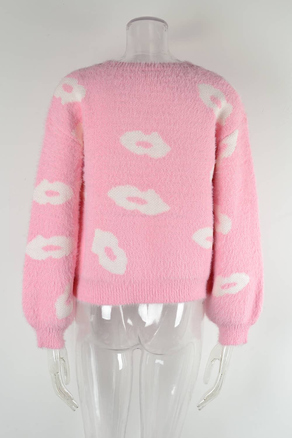 LIPS VALENTINE'S DAY SWEATER CREW NECK PULLOVER
