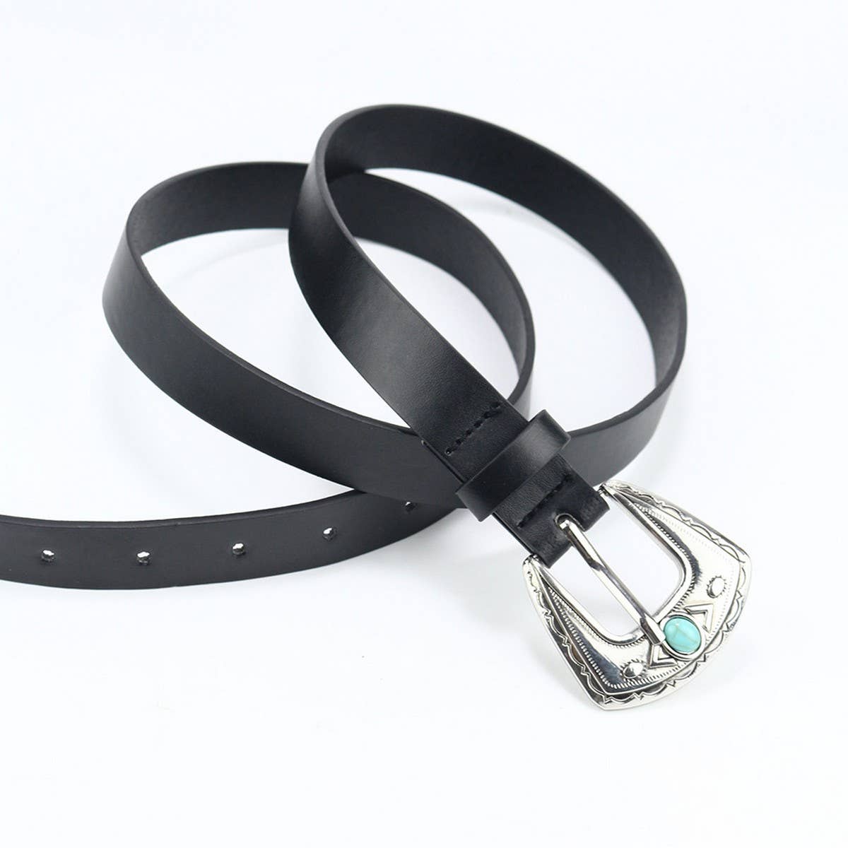 TURQUOISE EMBELLISHED VINTAGE BELT_CWABE0423