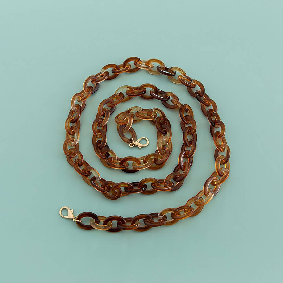 47" Oval 0.67*0.98" Acrylic Chain Bag Strap_CWMM5099