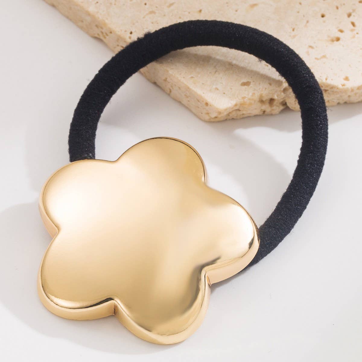 New Minimalist Flower Hair Tie for Ponytails