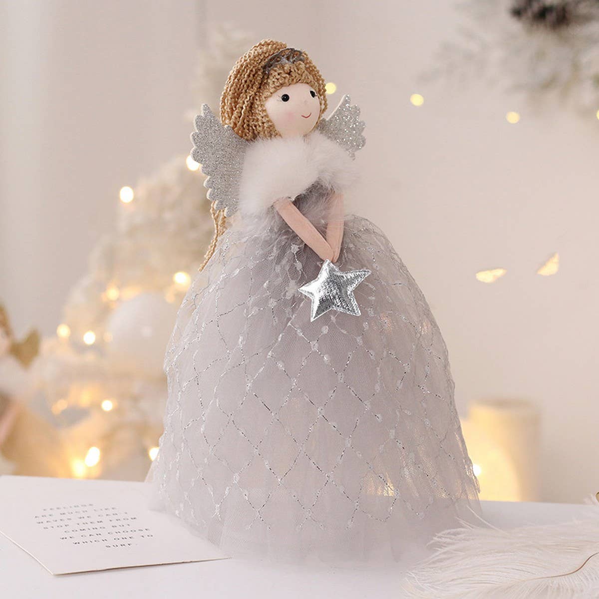 Cute Angel Girl Doll Christmas Tree Topper_CWMM9884