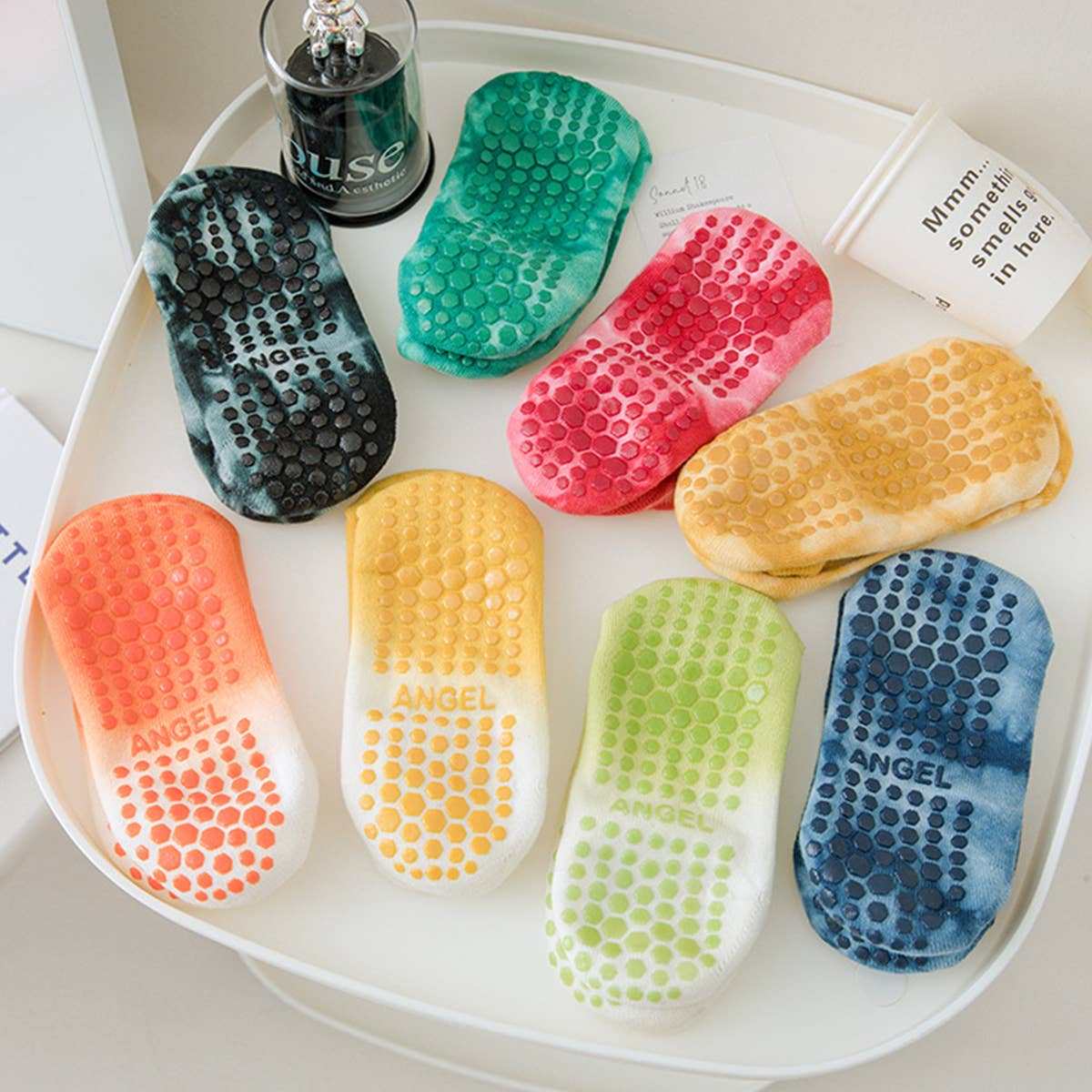 WOMEN SPORTS YOGA ANTI-SLIP BOAT SOCKS