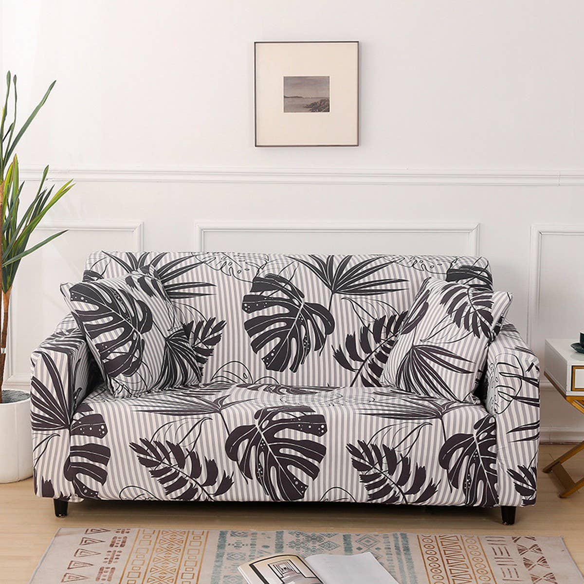 Stretch Sofa Cover, Full Wrap Chinese Style_CWMM8312