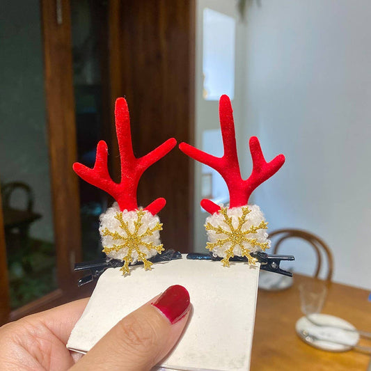 SIMULATION RAW EDGE FLOCKING DECORATIVE HAIRPIN_CWAHA3421