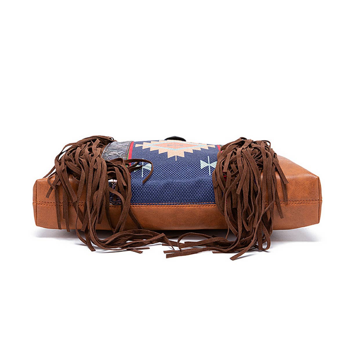 BOHEMIAN HAND-WOVEN FLOWING BEARD SHOULDER BAG_CWAB2579