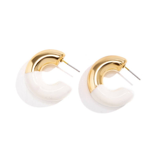 MINIMALIST AND PERSONALIZED MAILLARD RETRO EARRING