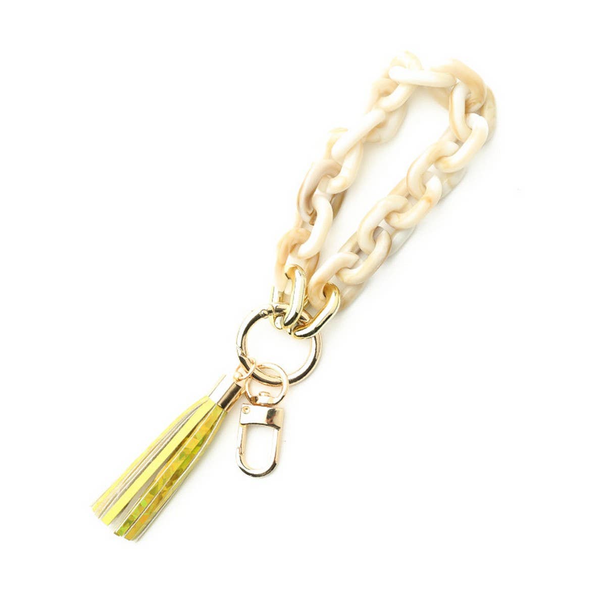 Silicone Bead Bracelet with Beech Wood Keychain_CWAB5012