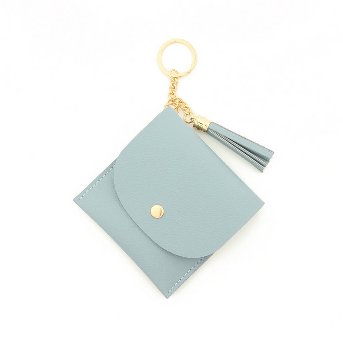 NEW SOLID COLOR CARD HOLDER KEYCHAIN