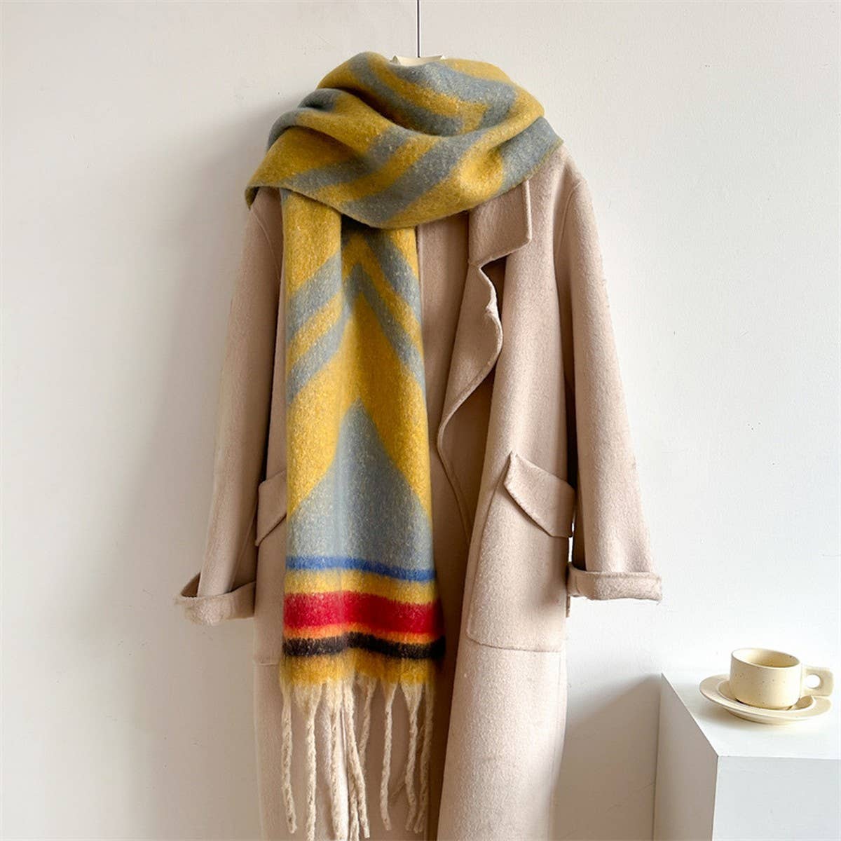 Autumn Winter Long Scarf - Thick Cozy Wrap_CWASC0974
