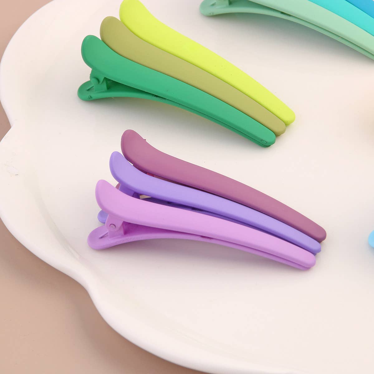 3PCS No-Crease Hair Clips Set Matte Duckbill Pins_CWAHA1045