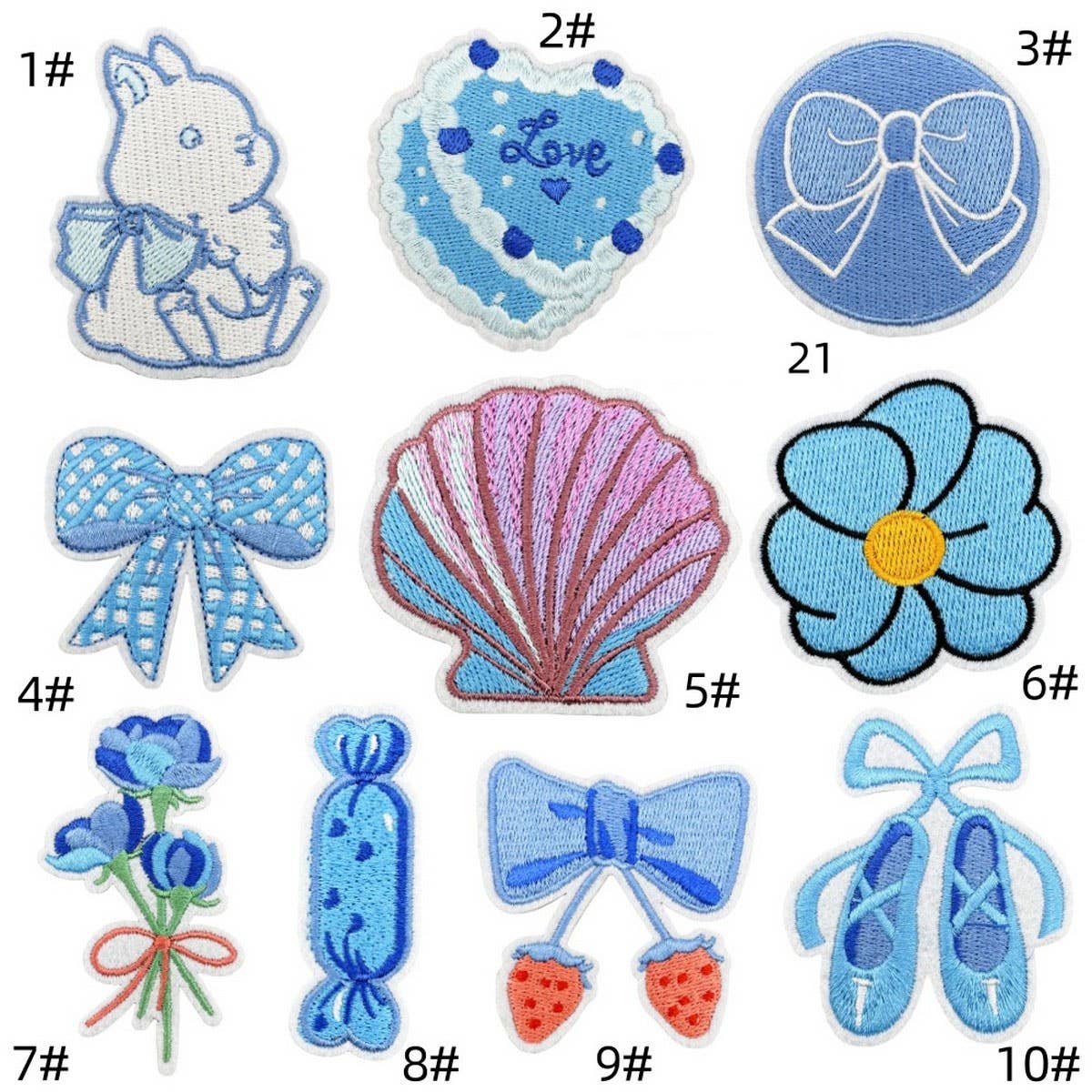BLUE SERIES CUTE CARTOON EMBROIDERED CLOTH PATCH_CWMM4063