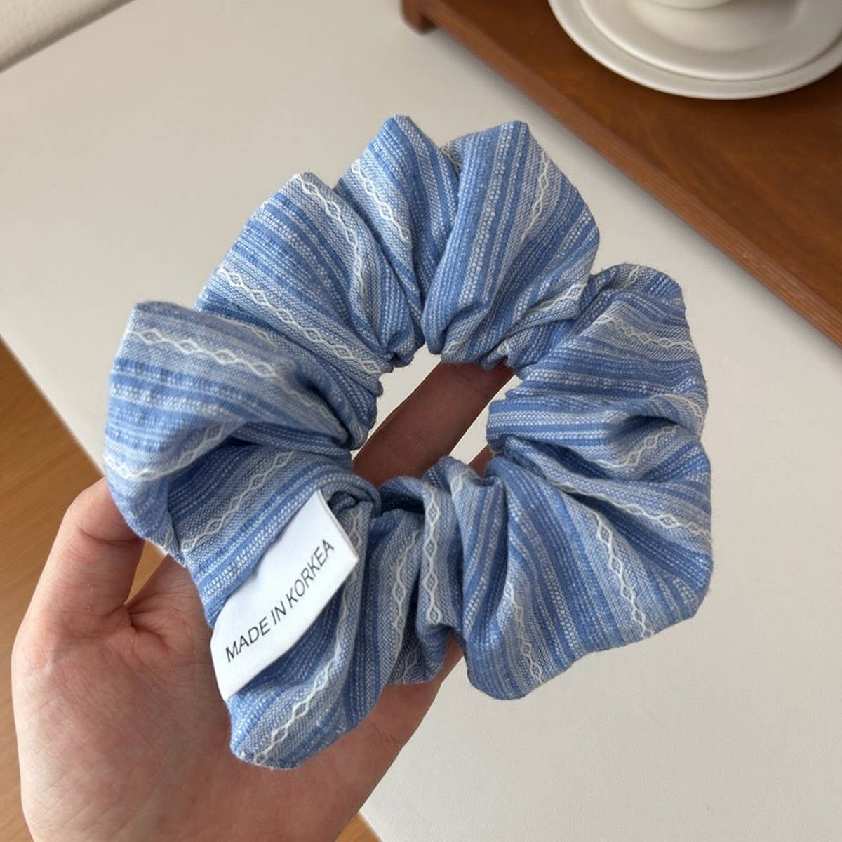 FRESH STRIPED COLON HAIR SCRUNCHIES