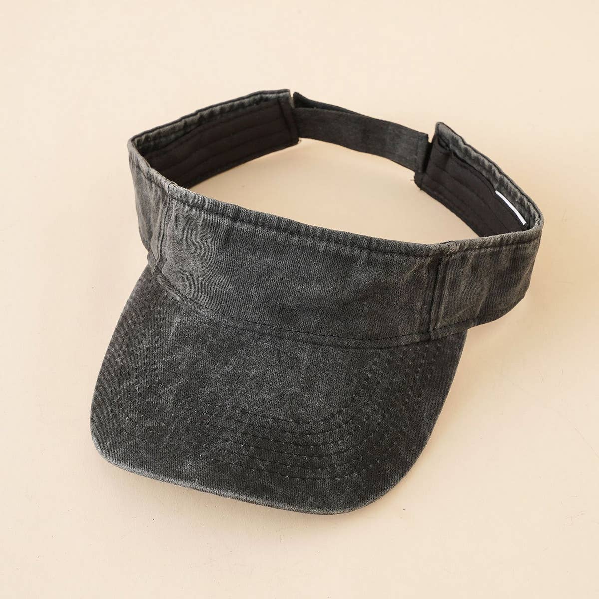 VINTAGE WASHED DENIM VISOR_CWAH1418