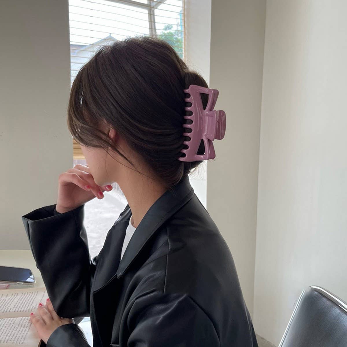 SIMPLE HAIR VOLUME HAIR CLAW CLIPS LARGE_CWAHA0302