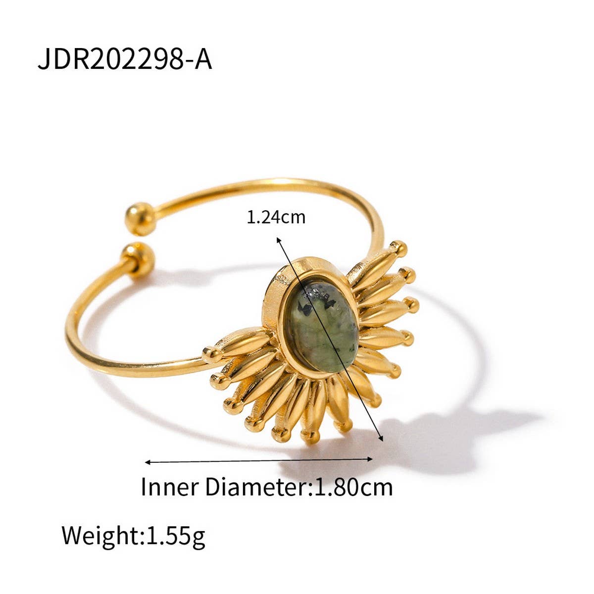 NATURAL STONE RINGS HIGH-END NON-FADING DESIGN