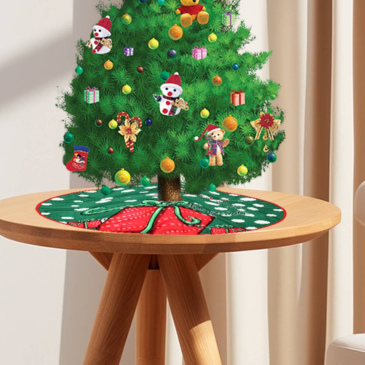 CWMM9409_CREATIVE PRINTED CHRISTMAS TREE BASE ORNAMENTS