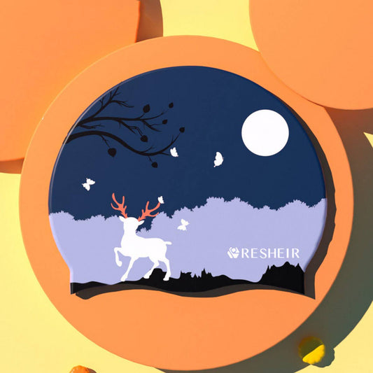 Girls' XL Silicone Swim Cap ?Cute Print