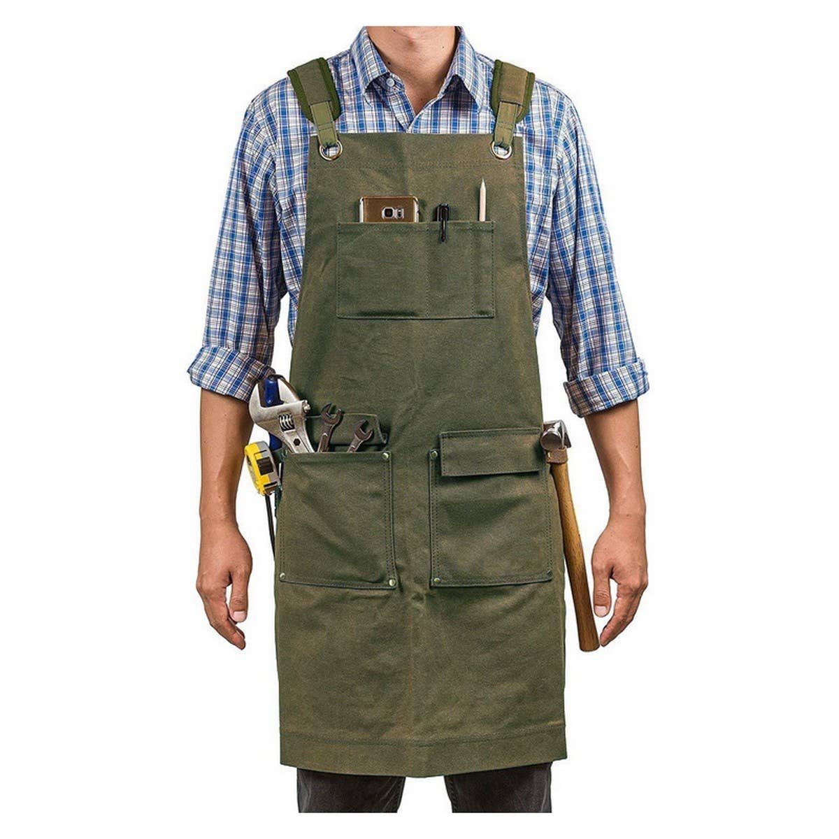 CWMM1821_Canvas Apron Multi-Functional Outdoor Work Apron
