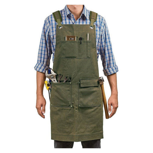 CWMM1821_Canvas Apron Multi-Functional Outdoor Work Apron