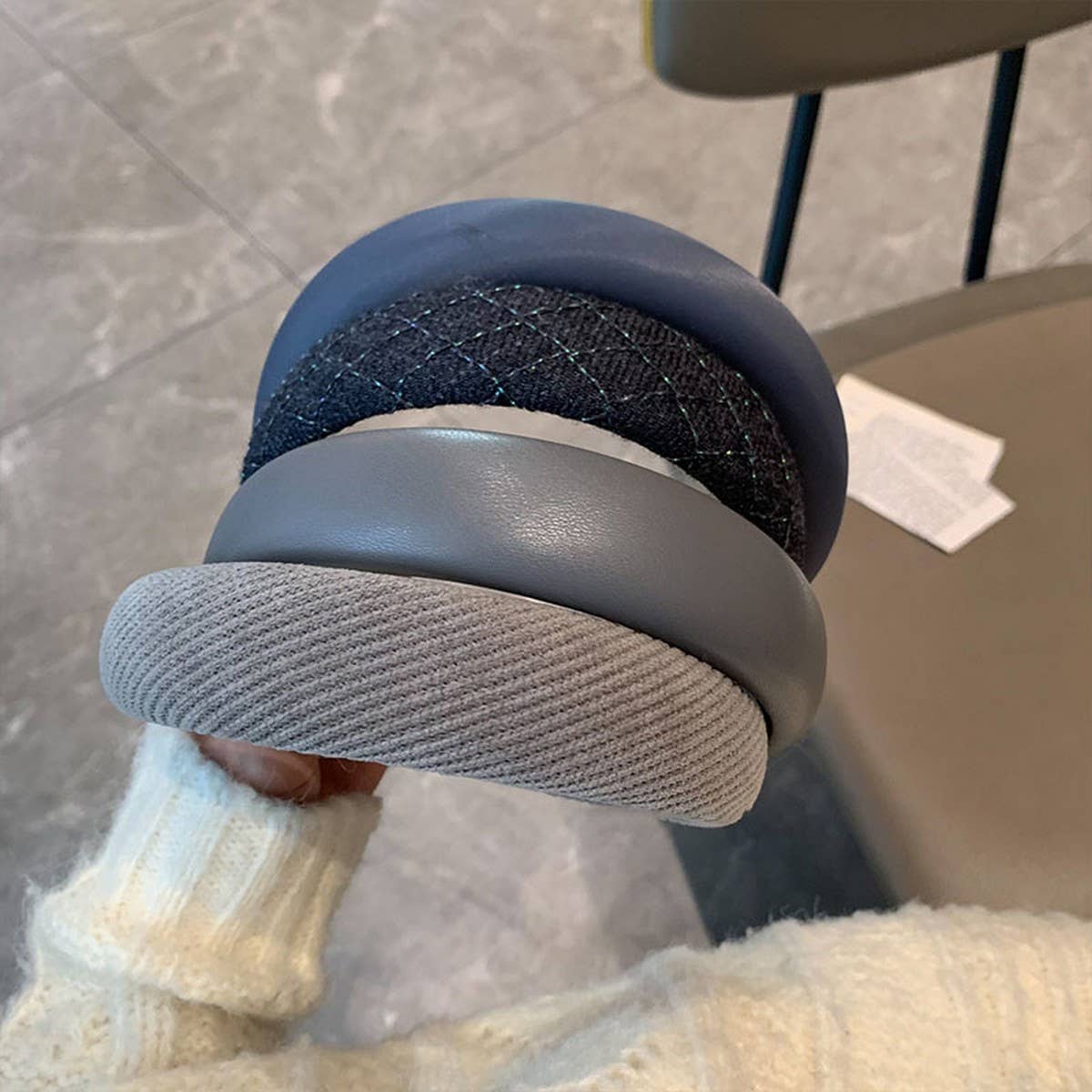 DARK GREY HIGH TOP HEADBAND