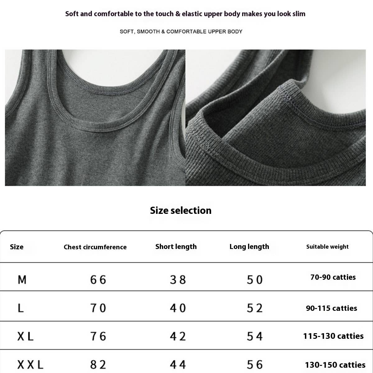 Short Base Ribbed Camisole High Neck Tanks
