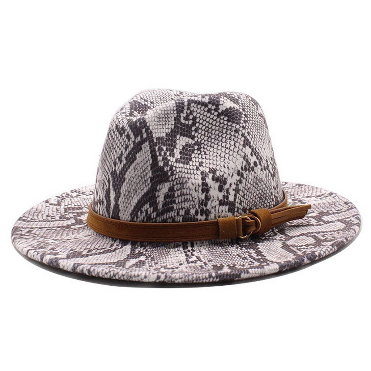 WOOL HAT SNAKE PATTERN CASUAL HAT JAZZ HAT FELT HAT_CWAH2592