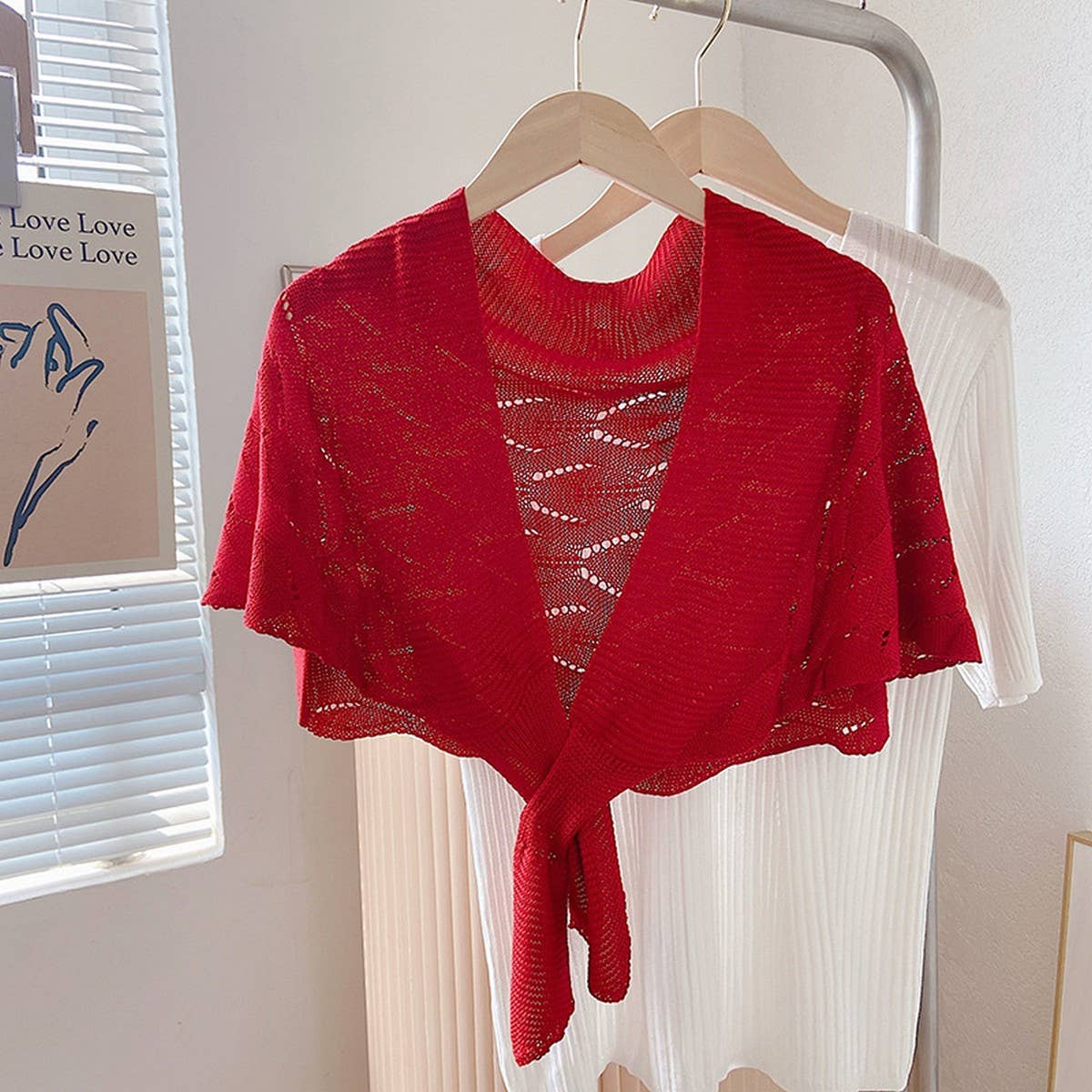 CWASC03115_KNIT MERMAID SHAWL CAPE SUN PROTECTION SCARF