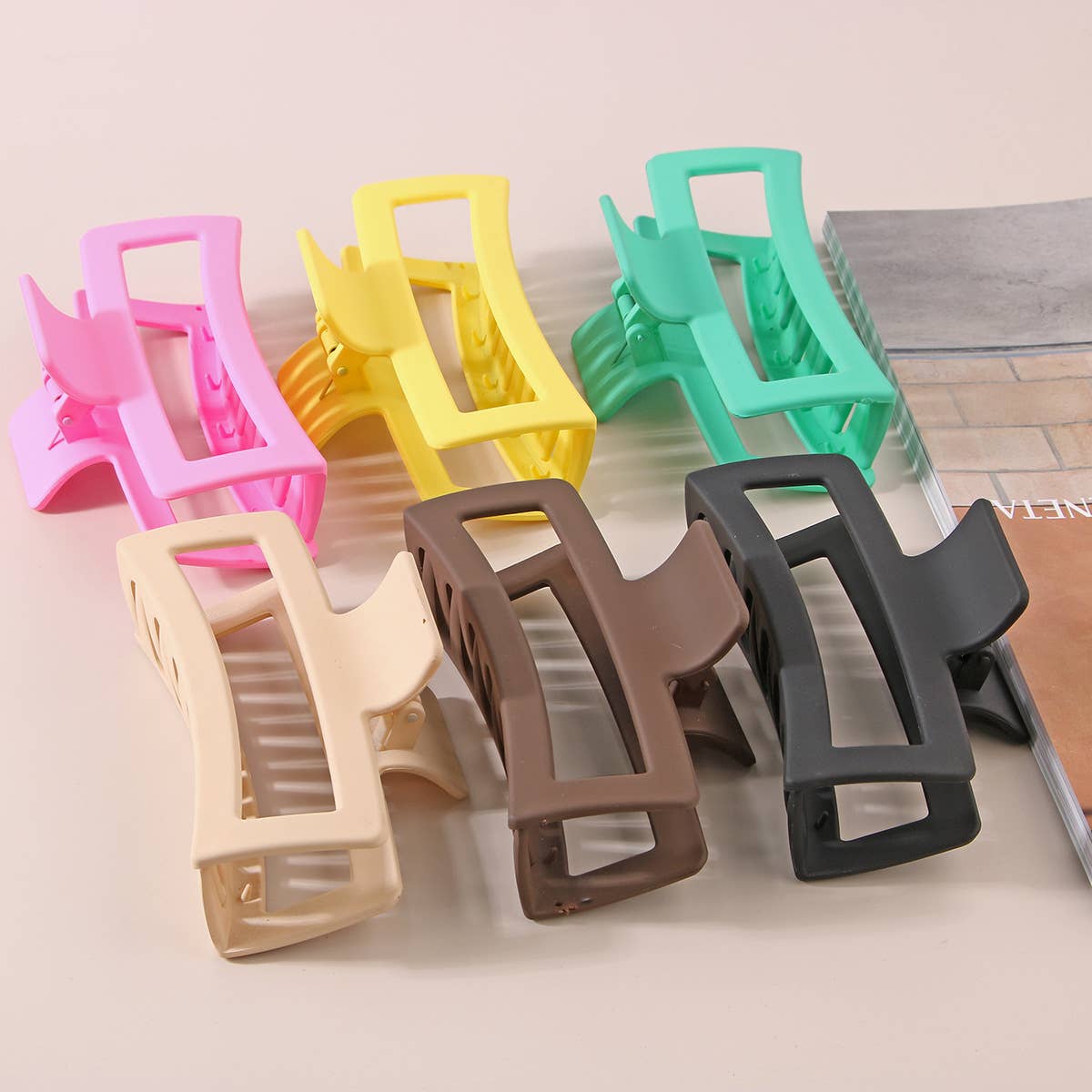 5.12" Jumbo Flat Hair Claw Clip ??Strong Hold_CWAHA1091