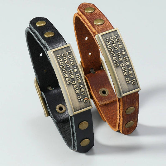 SIMPLE AND FASHIONABLE RETRO LEATHER BRACELET