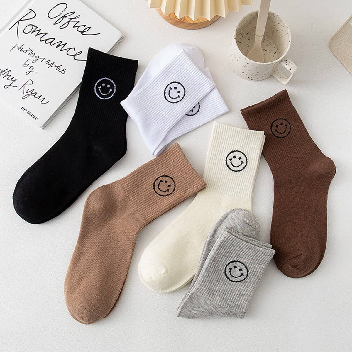 CARTOON MID-CALF COTTON BREATHABLE WOMEN??¢S SOCKS_CWMS0594