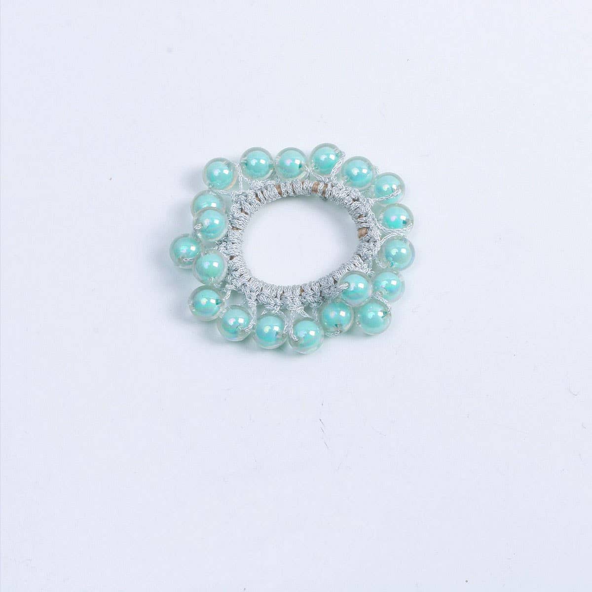 Cute Jelly Bead Hair Tie Boho Simple High Elastic