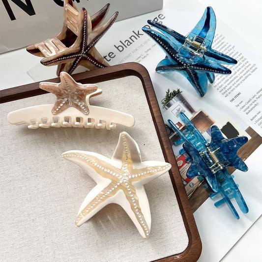 Ocean Collection Starfish Acetate Hair Clip_CWAHA5717
