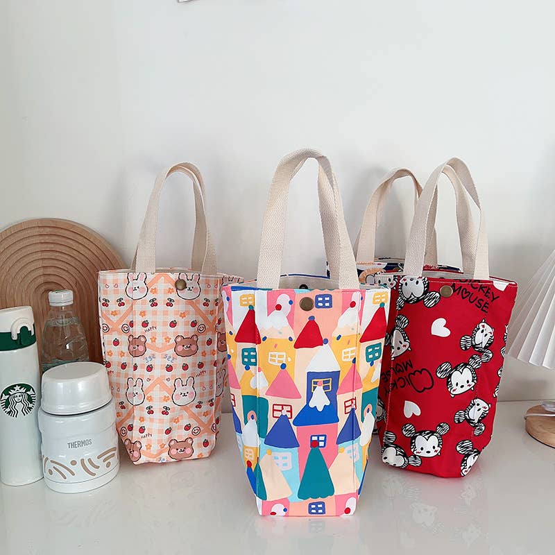 Cartoon three-dimensional water cup sleeve bag