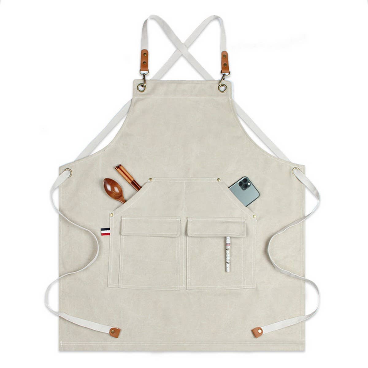 CWMM1830_Denim Canvas Apron Multi-Functional Home Work Apron