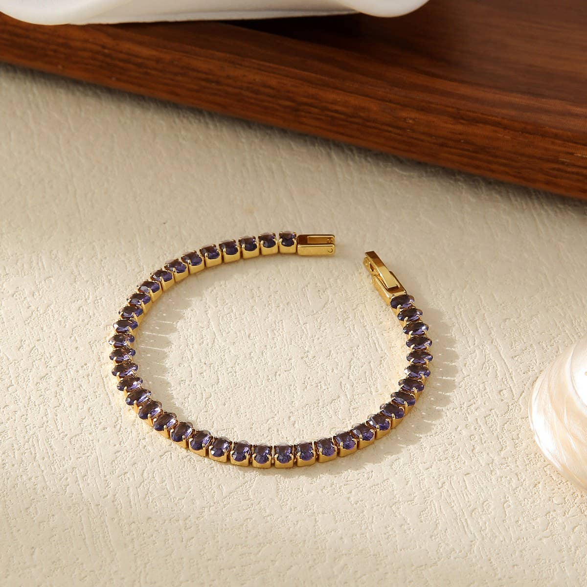 MULTI-COLOR DIAMOND SINGLE ROW FULL DIAMONDBRACELET