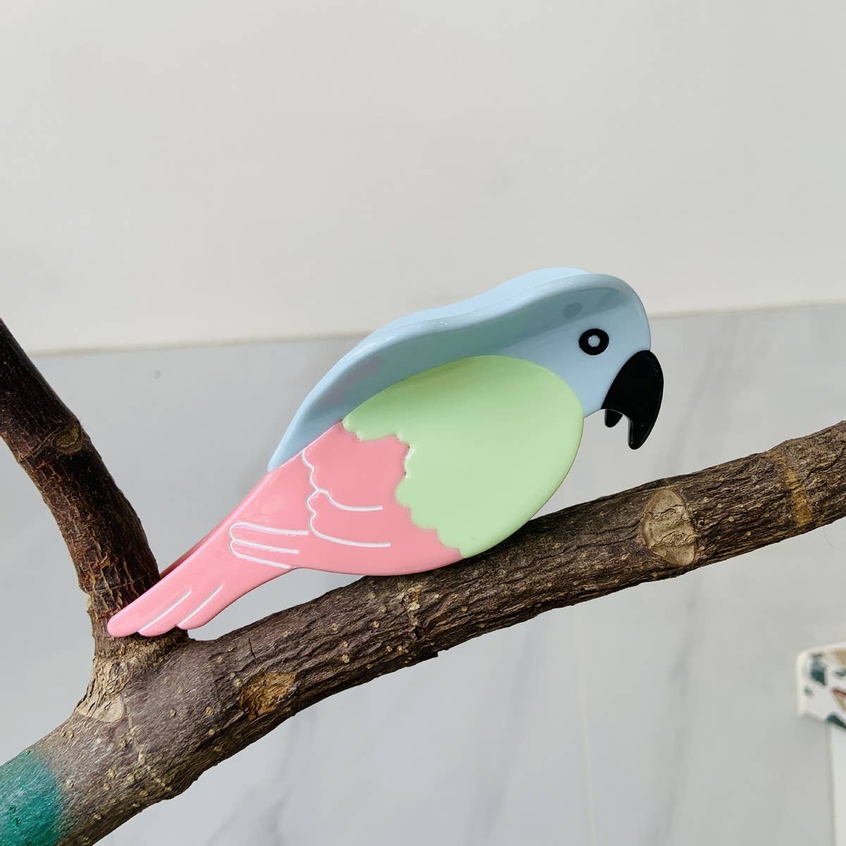 Parrot Bird Acetate Hair Claw ??Cute Summer Clip_CWAHA2149