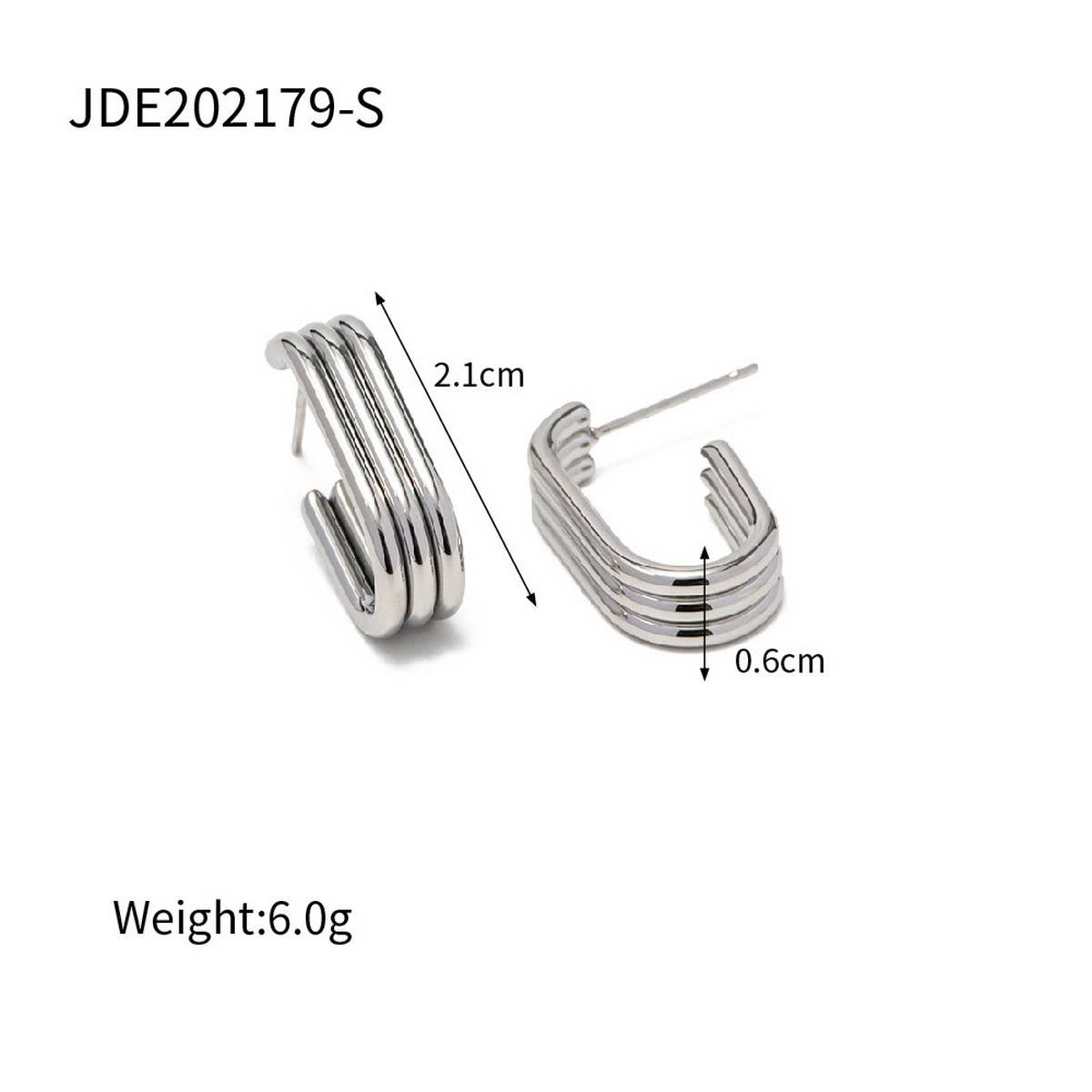 HIGH-GRADE LIGHT LUXURY TITANIUM STEEL EARRINGS
