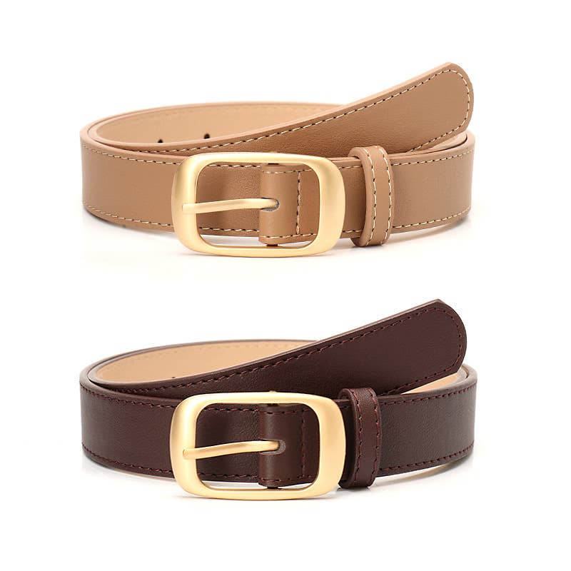 Minimalist and high-end needle-buckle belt