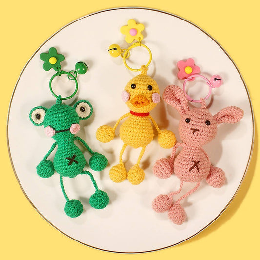 HAND KNITTED FUNNY CARTOON DOLL PENDANT