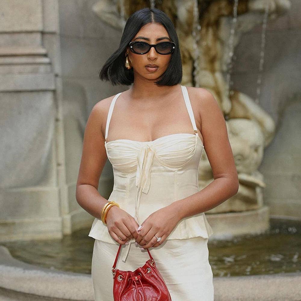 Sexy Backless Strapless Crop Top Bustier Cami