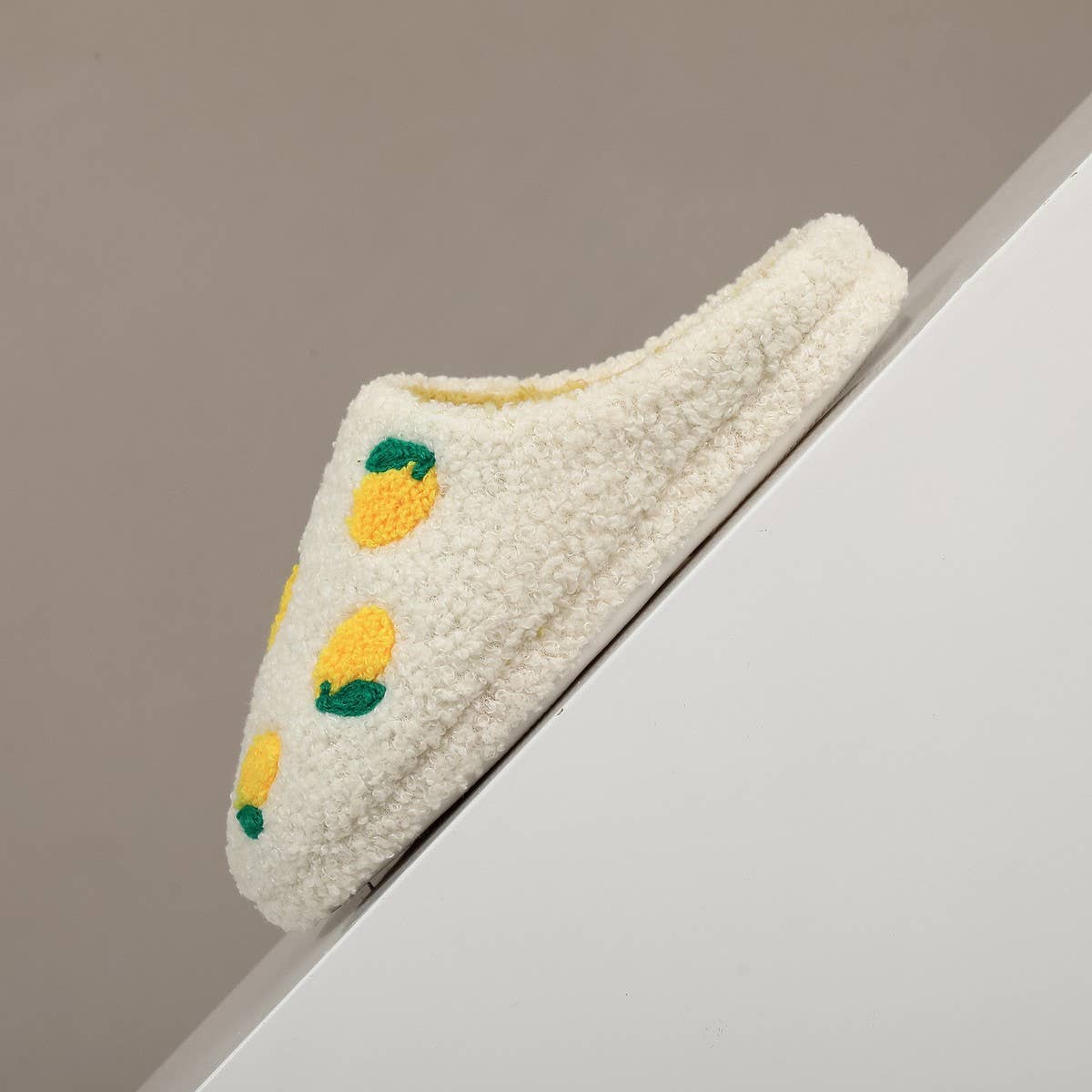 Lemon Cotton Slippers Women Winter Warm_CWSHF00224