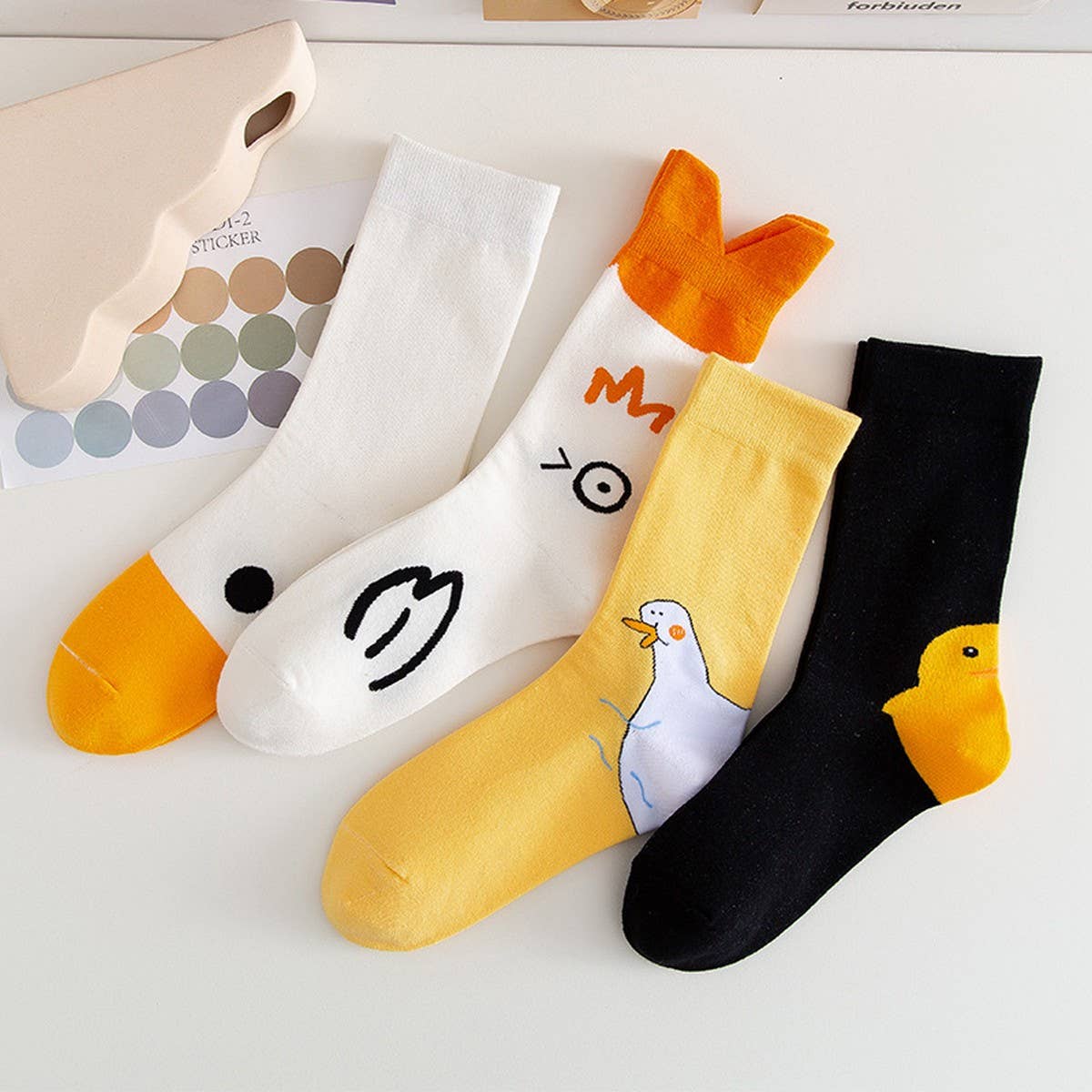 CUTE CARTOON PURE COTTON SOCKS WITH ALL SEASONS