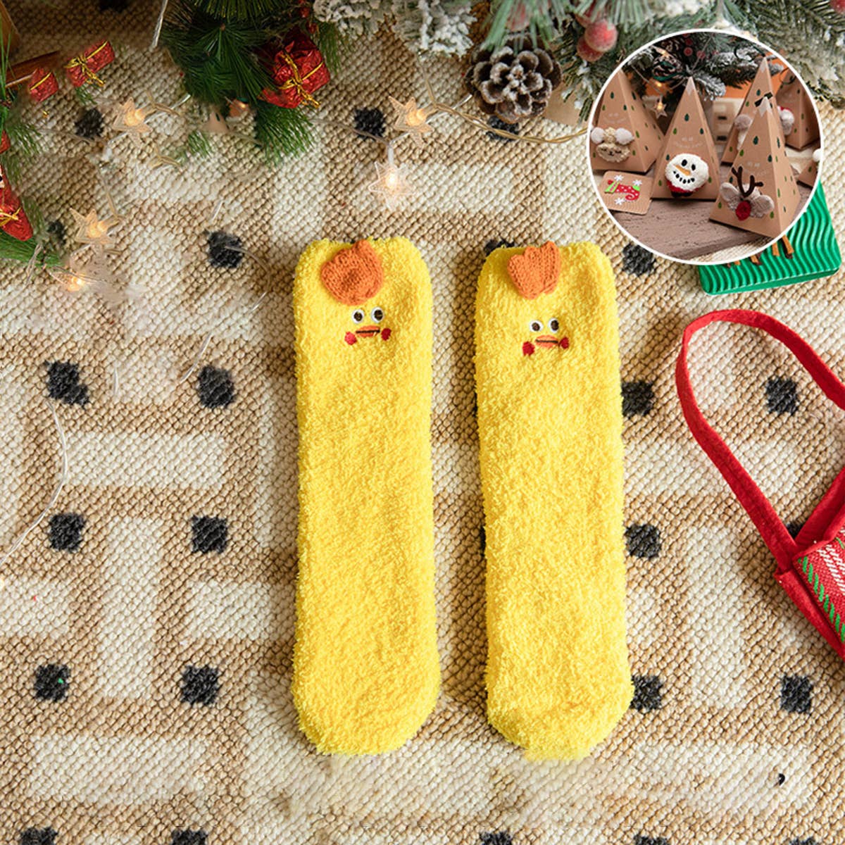 THICK CHRISTMAS SOCKS WITH GIFT BOX