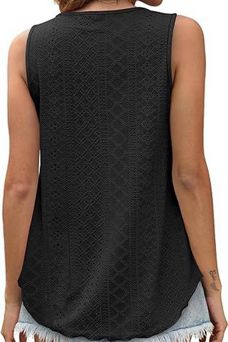 WOMEN ROUND NECK LOOSE SLEEVELESS TOP_CWTSTSL0062