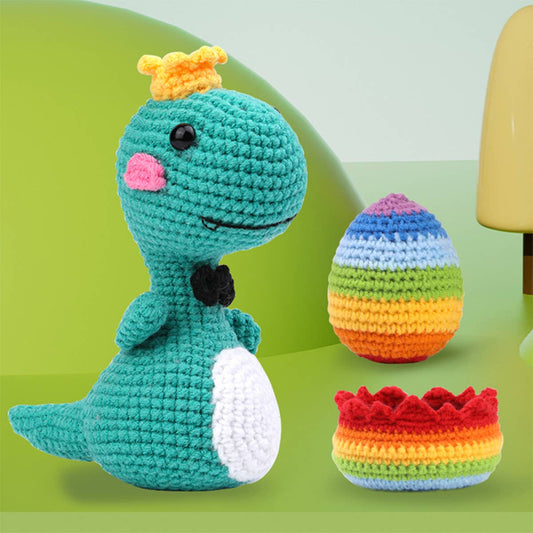 HANDMADE DIY DINOSAUR CROCHET MATERIAL KIT