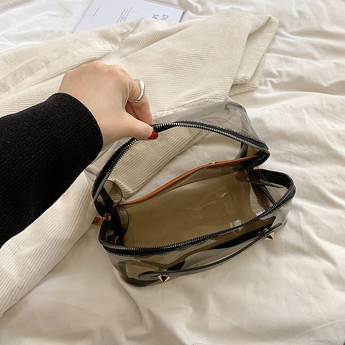 NEW HIGH-END SIMPLE TRANSPARENT COSMETIC BAG_CWAB4464